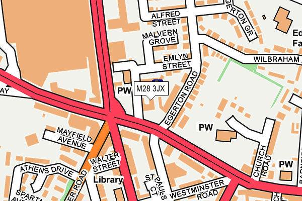 M28 3JX map - OS OpenMap – Local (Ordnance Survey) M28 3JX map - OS OpenMap – Local (Ordnance Survey)