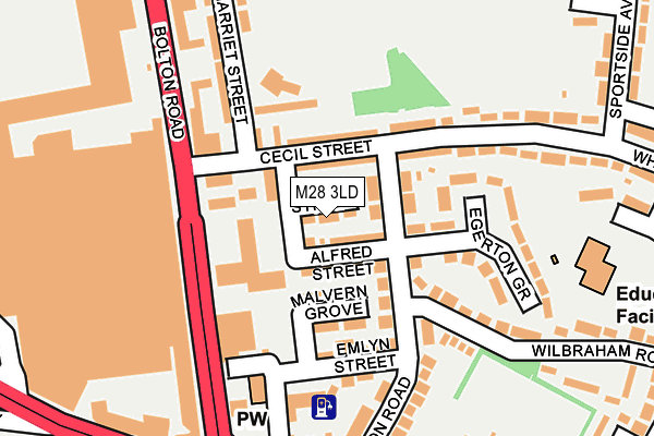 M28 3LD map - OS OpenMap – Local (Ordnance Survey) M28 3LD map - OS OpenMap – Local (Ordnance Survey)