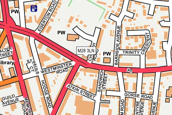 M28 3LN map - OS OpenMap – Local (Ordnance Survey)