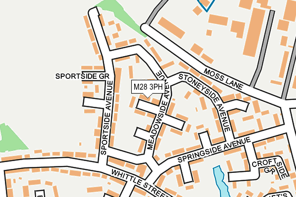 M28 3PH map - OS OpenMap – Local (Ordnance Survey) M28 3PH map - OS OpenMap – Local (Ordnance Survey)