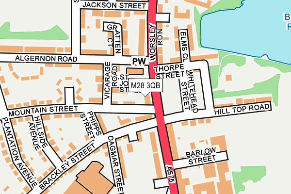 M28 3QB map - OS OpenMap – Local (Ordnance Survey) M28 3QB map - OS OpenMap – Local (Ordnance Survey)