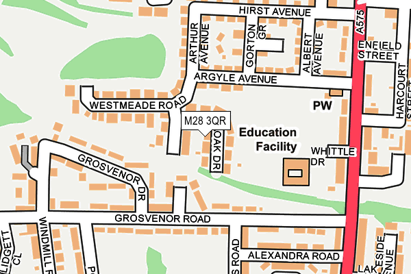 M28 3QR map - OS OpenMap – Local (Ordnance Survey) M28 3QR map - OS OpenMap – Local (Ordnance Survey)