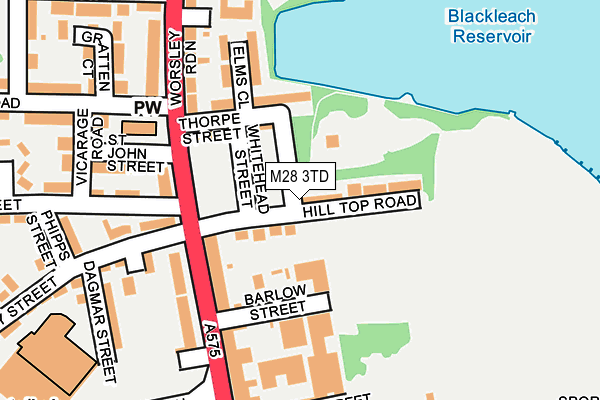 M28 3TD map - OS OpenMap – Local (Ordnance Survey) M28 3TD map - OS OpenMap – Local (Ordnance Survey)