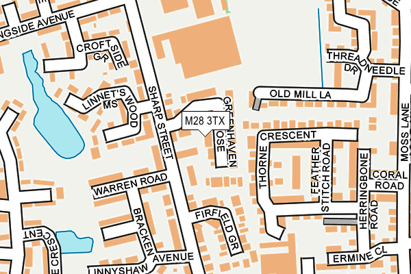 M28 3TX map - OS OpenMap – Local (Ordnance Survey) M28 3TX map - OS OpenMap – Local (Ordnance Survey)