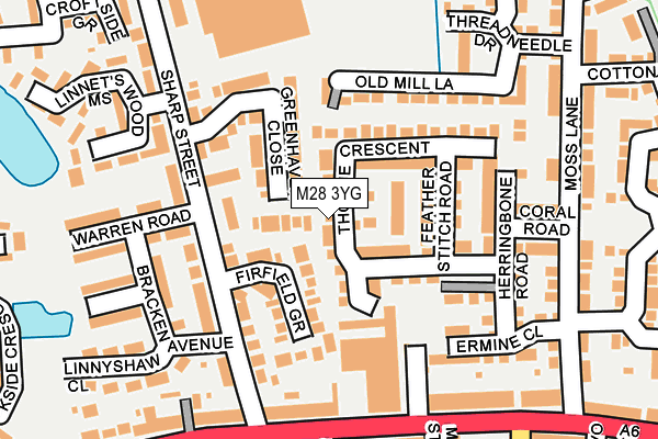 M28 3YG map - OS OpenMap – Local (Ordnance Survey) M28 3YG map - OS OpenMap – Local (Ordnance Survey)