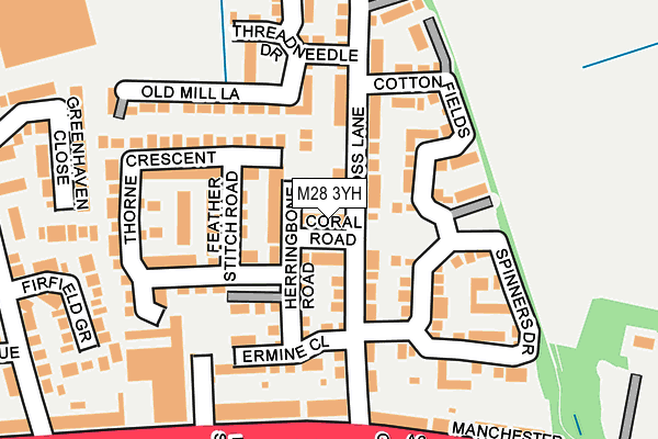 M28 3YH map - OS OpenMap – Local (Ordnance Survey) M28 3YH map - OS OpenMap – Local (Ordnance Survey)