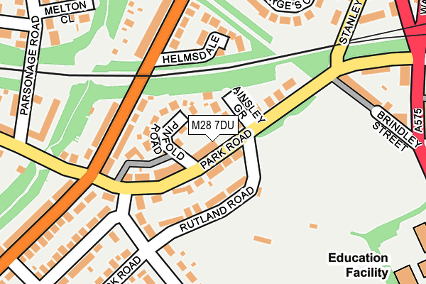 M28 7DU map - OS OpenMap – Local (Ordnance Survey)