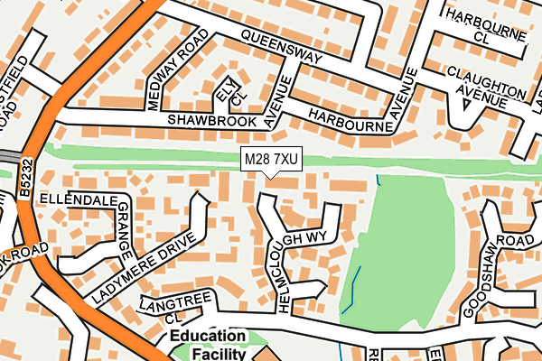 M28 7XU map - OS OpenMap – Local (Ordnance Survey) M28 7XU map - OS OpenMap – Local (Ordnance Survey)