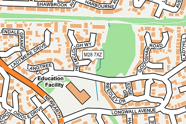 M28 7XZ map - OS OpenMap – Local (Ordnance Survey) M28 7XZ map - OS OpenMap – Local (Ordnance Survey)