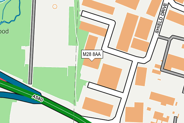 M28 8AA map - OS OpenMap – Local (Ordnance Survey) M28 8AA map - OS OpenMap – Local (Ordnance Survey)