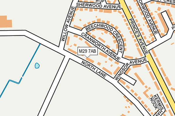 M29 7AB map - OS OpenMap – Local (Ordnance Survey) M29 7AB map - OS OpenMap – Local (Ordnance Survey)