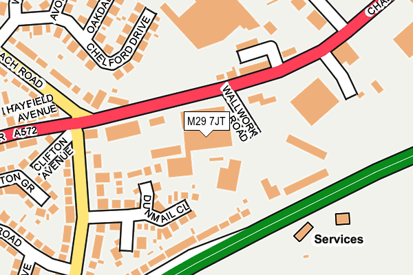 M29 7JT map - OS OpenMap – Local (Ordnance Survey) M29 7JT map - OS OpenMap – Local (Ordnance Survey)
