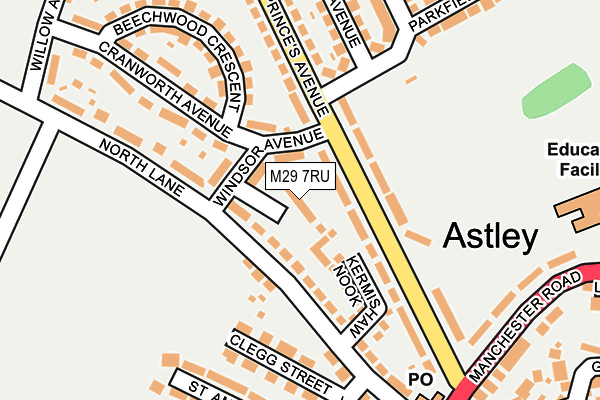 M29 7RU map - OS OpenMap – Local (Ordnance Survey) M29 7RU map - OS OpenMap – Local (Ordnance Survey)