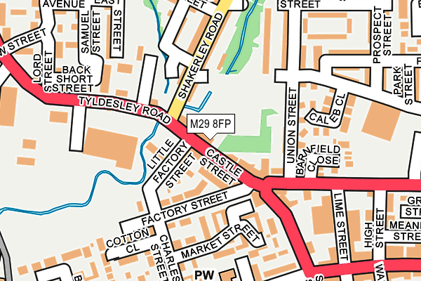 M29 8FP map - OS OpenMap – Local (Ordnance Survey) M29 8FP map - OS OpenMap – Local (Ordnance Survey)