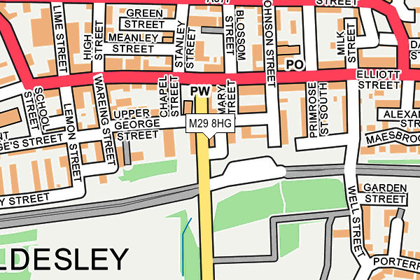 M29 8HG map - OS OpenMap – Local (Ordnance Survey)