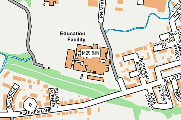 M29 8JN map - OS OpenMap – Local (Ordnance Survey) M29 8JN map - OS OpenMap – Local (Ordnance Survey)