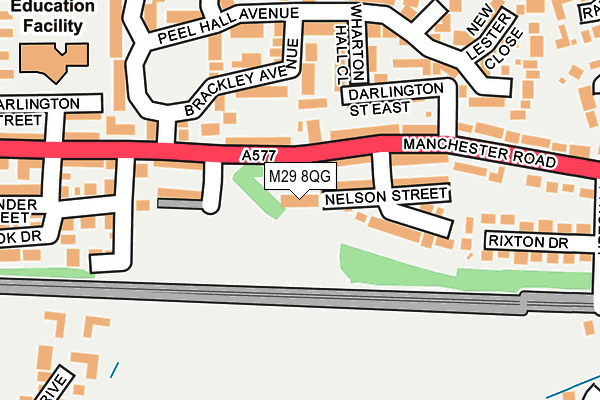 M29 8QG map - OS OpenMap – Local (Ordnance Survey) M29 8QG map - OS OpenMap – Local (Ordnance Survey)