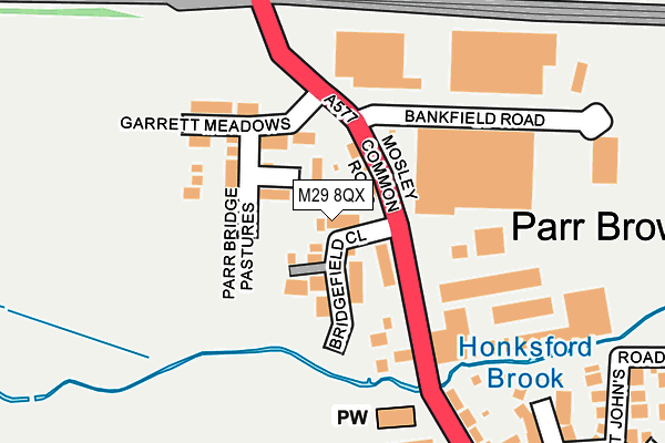 M29 8QX map - OS OpenMap – Local (Ordnance Survey) M29 8QX map - OS OpenMap – Local (Ordnance Survey)