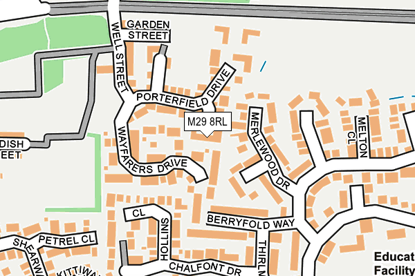 M29 8RL map - OS OpenMap – Local (Ordnance Survey) M29 8RL map - OS OpenMap – Local (Ordnance Survey)