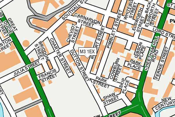 M3 1EX map - OS OpenMap – Local (Ordnance Survey) M3 1EX map - OS OpenMap – Local (Ordnance Survey)