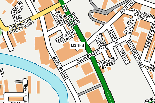 M3 1FB map - OS OpenMap – Local (Ordnance Survey) M3 1FB map - OS OpenMap – Local (Ordnance Survey)