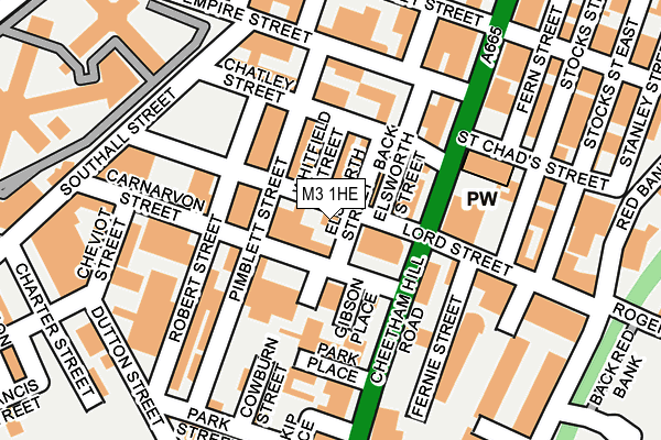 M3 1HE map - OS OpenMap – Local (Ordnance Survey) M3 1HE map - OS OpenMap – Local (Ordnance Survey)