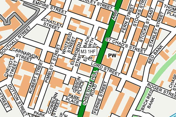 M3 1HF map - OS OpenMap – Local (Ordnance Survey) M3 1HF map - OS OpenMap – Local (Ordnance Survey)