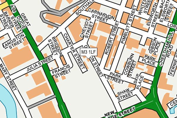 M3 1LF map - OS OpenMap – Local (Ordnance Survey) M3 1LF map - OS OpenMap – Local (Ordnance Survey)