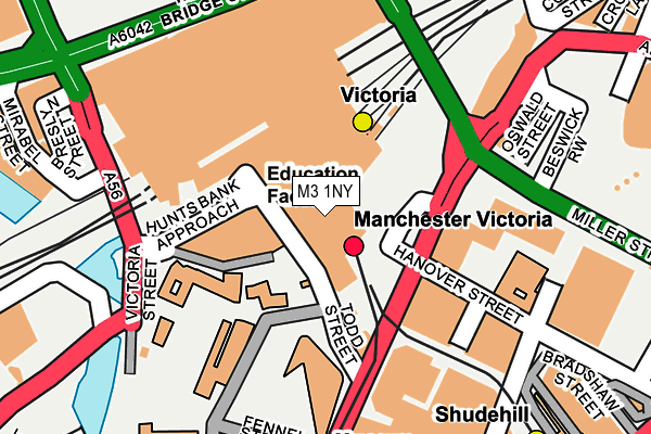 M3 1NY map - OS OpenMap – Local (Ordnance Survey) M3 1NY map - OS OpenMap – Local (Ordnance Survey)