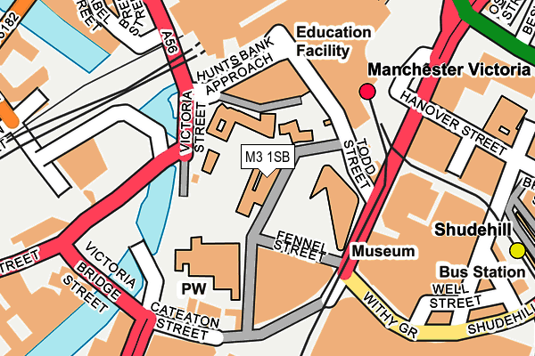 M3 1SB map - OS OpenMap – Local (Ordnance Survey) M3 1SB map - OS OpenMap – Local (Ordnance Survey)