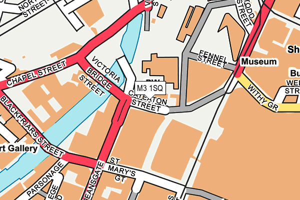M3 1SQ map - OS OpenMap – Local (Ordnance Survey) M3 1SQ map - OS OpenMap – Local (Ordnance Survey)