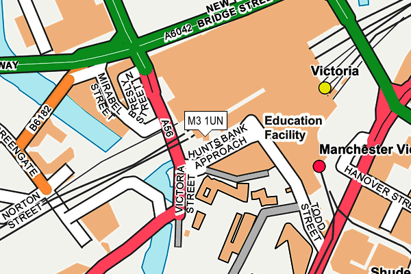 M3 1UN map - OS OpenMap – Local (Ordnance Survey) M3 1UN map - OS OpenMap – Local (Ordnance Survey)