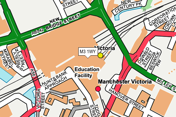 M3 1WY map - OS OpenMap – Local (Ordnance Survey) M3 1WY map - OS OpenMap – Local (Ordnance Survey)