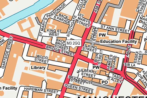 M3 2GQ map - OS OpenMap – Local (Ordnance Survey) M3 2GQ map - OS OpenMap – Local (Ordnance Survey)