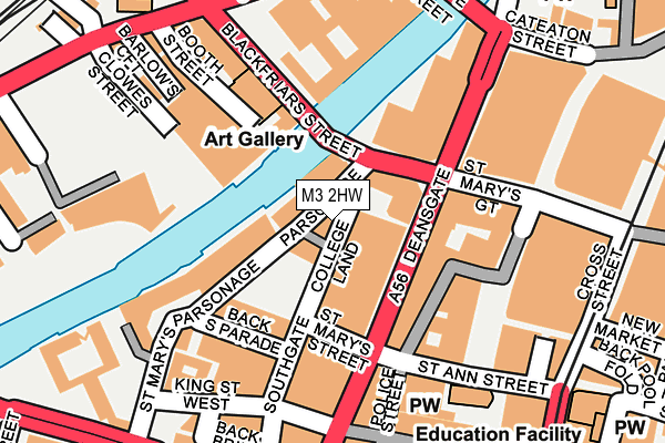 M3 2HW map - OS OpenMap – Local (Ordnance Survey) M3 2HW map - OS OpenMap – Local (Ordnance Survey)