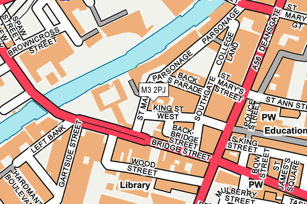 M3 2PJ map - OS OpenMap – Local (Ordnance Survey) M3 2PJ map - OS OpenMap – Local (Ordnance Survey)