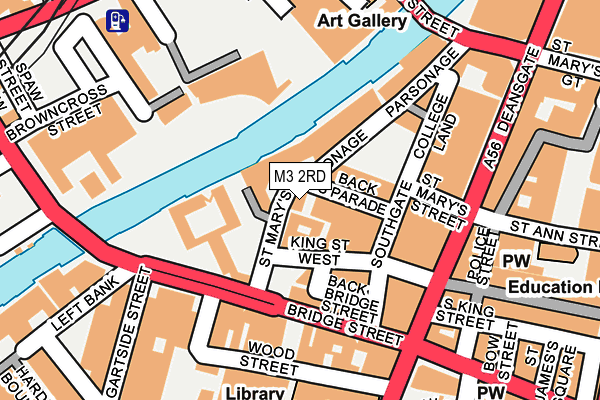 M3 2RD map - OS OpenMap – Local (Ordnance Survey) M3 2RD map - OS OpenMap – Local (Ordnance Survey)