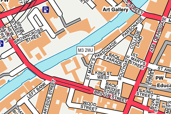M3 2WJ map - OS OpenMap – Local (Ordnance Survey) M3 2WJ map - OS OpenMap – Local (Ordnance Survey)