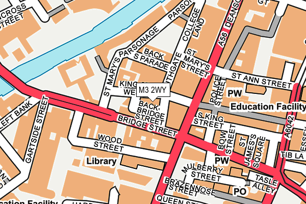 M3 2WY map - OS OpenMap – Local (Ordnance Survey) M3 2WY map - OS OpenMap – Local (Ordnance Survey)