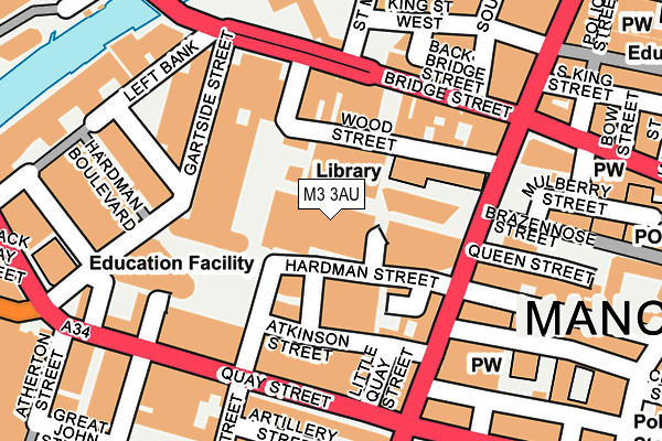 M3 3AU map - OS OpenMap – Local (Ordnance Survey) M3 3AU map - OS OpenMap – Local (Ordnance Survey)