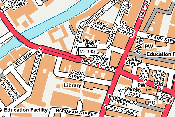 M3 3BQ map - OS OpenMap – Local (Ordnance Survey) M3 3BQ map - OS OpenMap – Local (Ordnance Survey)