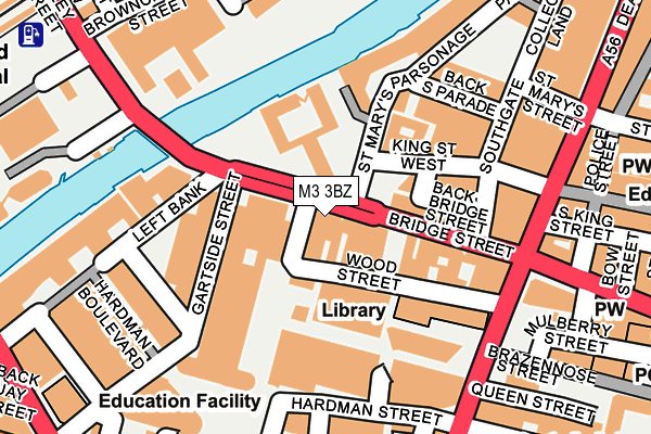M3 3BZ map - OS OpenMap – Local (Ordnance Survey) M3 3BZ map - OS OpenMap – Local (Ordnance Survey)