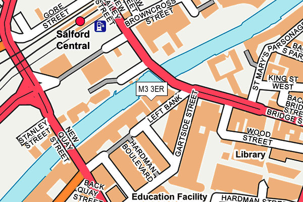 M3 3ER map - OS OpenMap – Local (Ordnance Survey) M3 3ER map - OS OpenMap – Local (Ordnance Survey)
