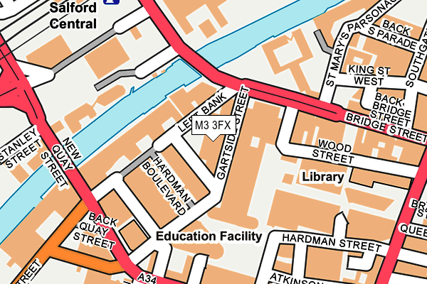M3 3FX map - OS OpenMap – Local (Ordnance Survey) M3 3FX map - OS OpenMap – Local (Ordnance Survey)