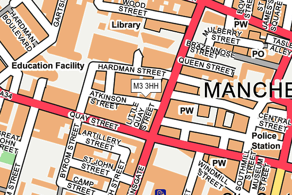 M3 3HH map - OS OpenMap – Local (Ordnance Survey) M3 3HH map - OS OpenMap – Local (Ordnance Survey)