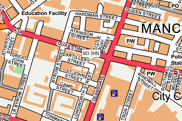 M3 3HN map - OS OpenMap – Local (Ordnance Survey) M3 3HN map - OS OpenMap – Local (Ordnance Survey)