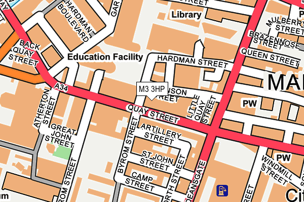 M3 3HP map - OS OpenMap – Local (Ordnance Survey) M3 3HP map - OS OpenMap – Local (Ordnance Survey)