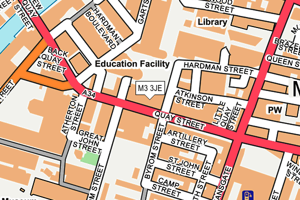 M3 3JE map - OS OpenMap – Local (Ordnance Survey) M3 3JE map - OS OpenMap – Local (Ordnance Survey)
