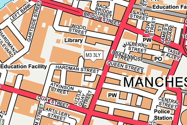 M3 3LY map - OS OpenMap – Local (Ordnance Survey) M3 3LY map - OS OpenMap – Local (Ordnance Survey)