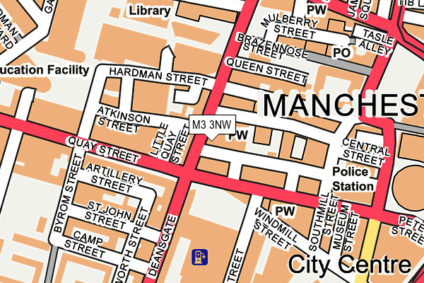M3 3NW map - OS OpenMap – Local (Ordnance Survey) M3 3NW map - OS OpenMap – Local (Ordnance Survey)